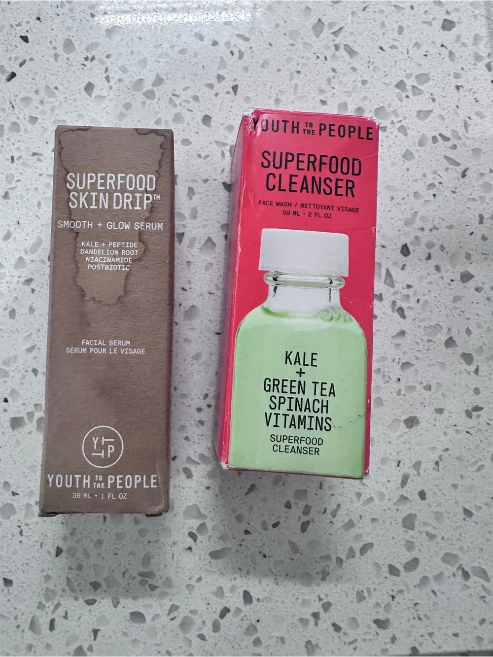 Youth To The People Superfood Skin Drip™ Smooth + Glow Serum 1oz & Cleanser 2oz